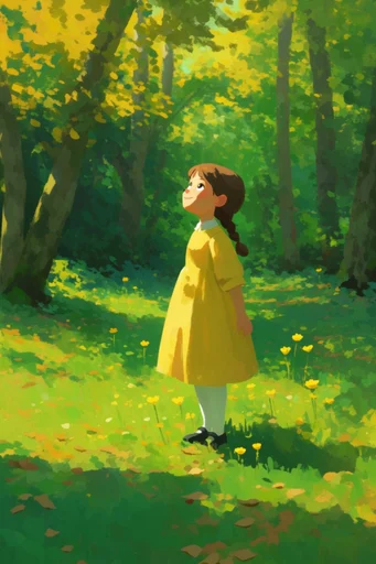 Vibrant Impressionist Storytelling style reference image — whimsical perspective