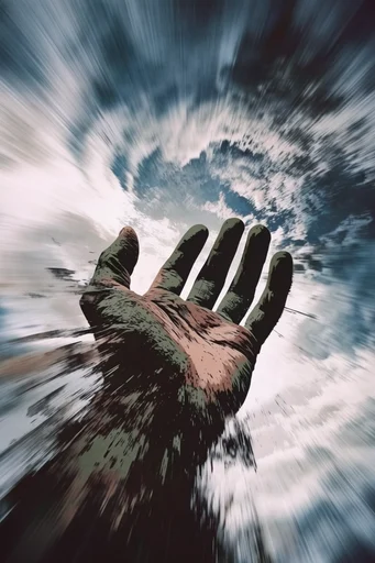 Kinetic Digital Rupture style reference image — digital pixel sorting