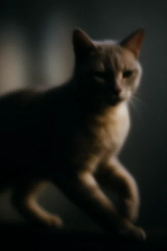 Spectral Noir Abstraction style reference image — cinematic motion blur