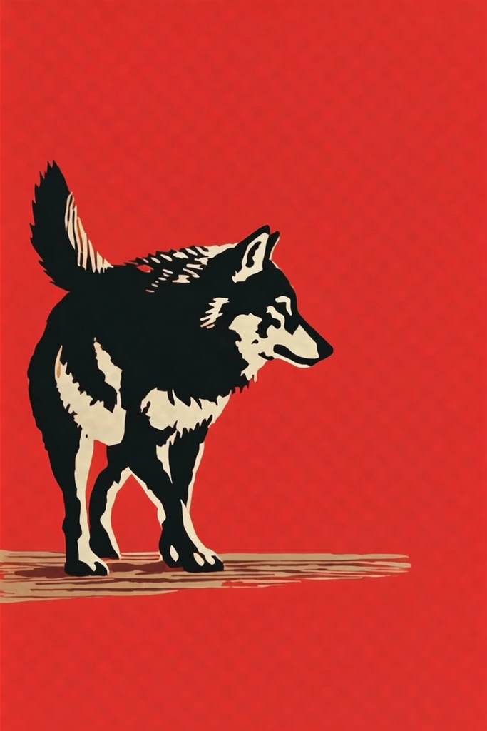 Bold Graphic Printcraft style AI image example 3