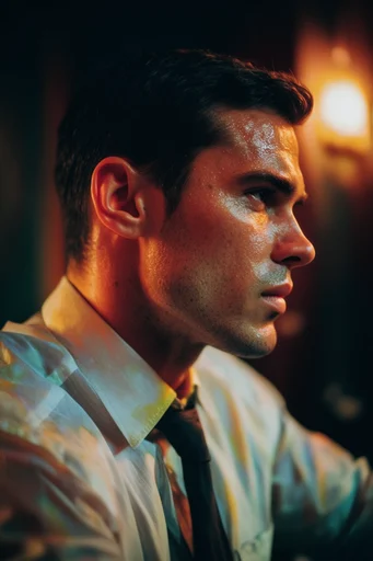 Cinematic Tactile Chiaroscuro style reference image — shallow depth of field