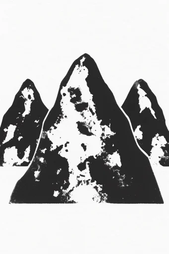 Monochrome Stipple Noir style reference image — high-contrast black and white