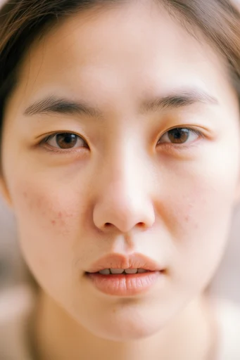 Ethereal Luminescent Minimalism style reference image — hyper-detailed skin texture