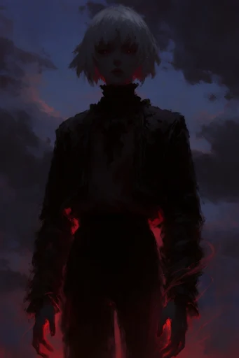 Infernal Gothic Impasto style reference image — ominous atmosphere