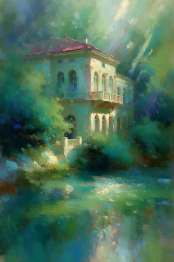 Luminous Impressionist Dreamscape style AI image example 4