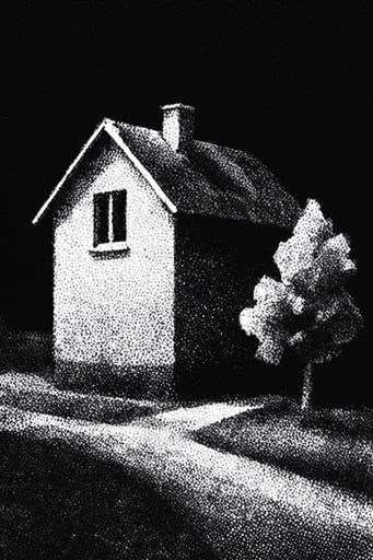 Gritty Monochromatic Brutalism style reference image — vintage xerox grunge