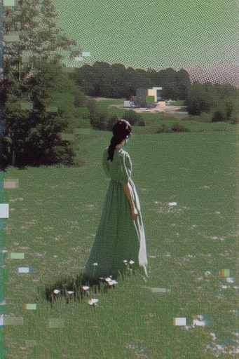 Acidic Liminal Printivism style reference image — risograph print aesthetic