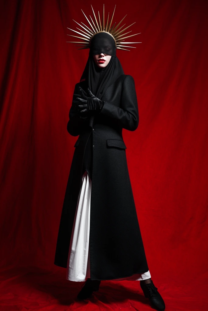 Crimson Noir Minimalism style AI image example 1