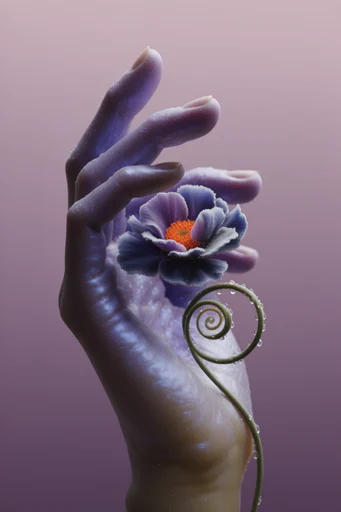 Ethereal Porcelain Surrealism style reference image — shattered porcelain