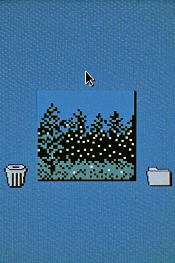 Lofi CRT Surrealism style reference image — CRT monitor texture