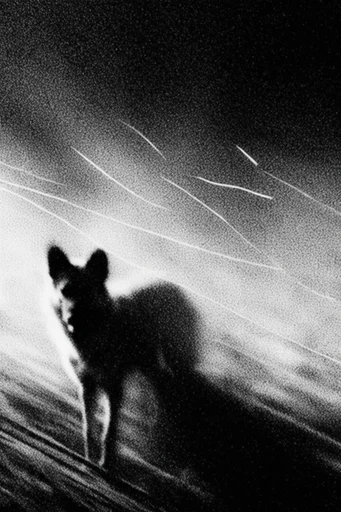 Gritty Cinematic Monochrome style AI image example 3