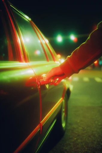 Cinematic Nocturnal Noir style reference image — shallow depth of field
