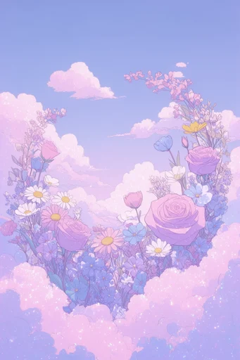 Ethereal Pastel Dreamcore style reference image — delicate line art