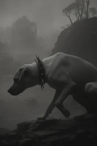 Monolithic Atmospheric Dread style reference image — cinematic silhouette