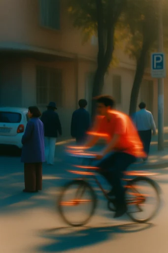 Luminous Kinetic Fluidity style reference image — cinematic film grain