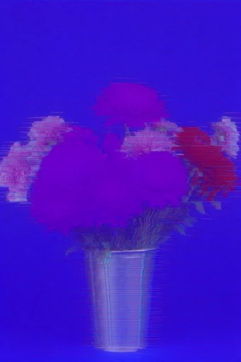 Prismatic Chrome Glitch style reference image — 1980s retro-futurism