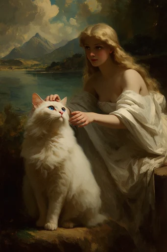 Romantic Academic Realism style reference image — fine art oil on canvas