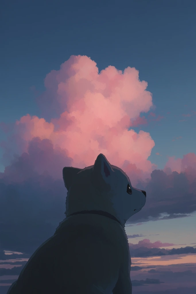 Nostalgic Twilight Anime style AI image example 3