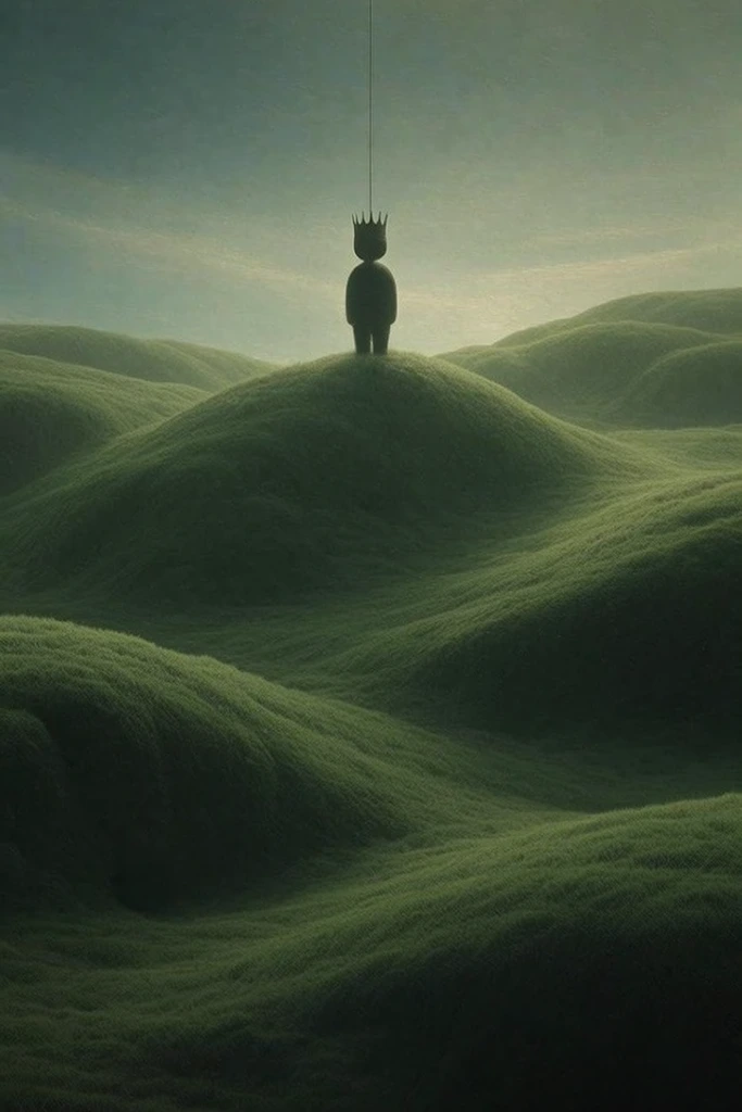 Velvet Moss Surrealism style AI image example 2