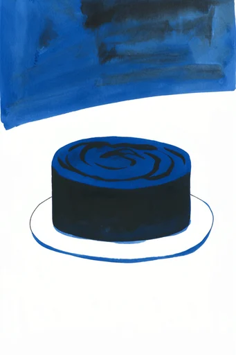 Minimalist Whimsical Ink style reference image — tactile paint texture