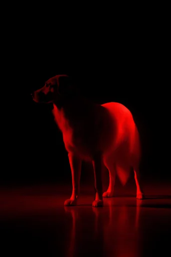 Monochromatic Crimson Noir style reference image — minimalist dark aesthetic
