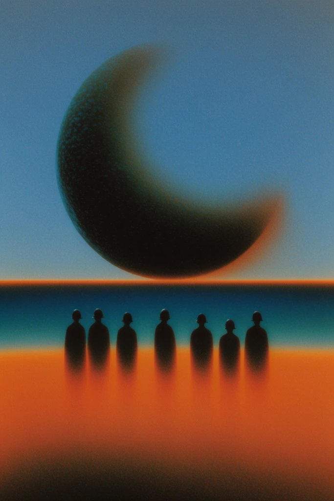 Thermal Noir Surrealism style AI image example 2