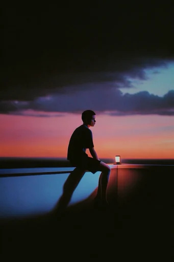 Cinematic Nocturnal Solitude moodboard — generate AI images in this style