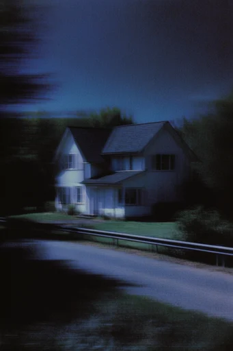 Nocturnal Spectral Blur style reference image — spectral blue glow