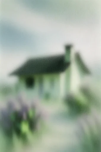 Ethereal Botanical Abstraction style reference image — frosted glass effect