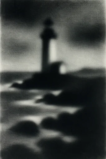 Haunted Pictorialist Archive style reference image — monochrome