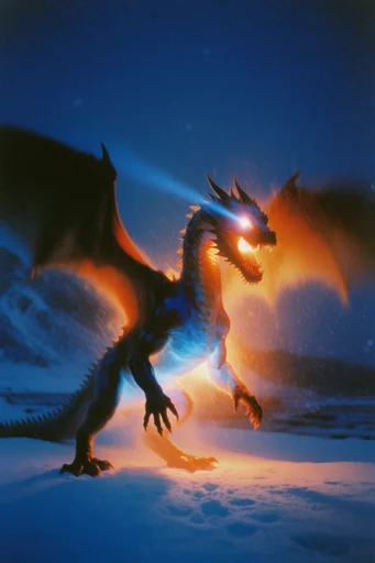 Ethereal Nocturnal Luminescence style reference image — motion blur