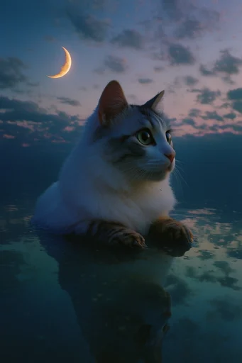 Submerged Twilight Surrealism style reference image — sharp focus textures