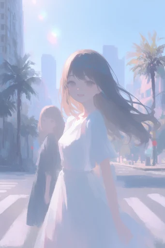 Ethereal Pastel Anime style reference image — soft painterly anime
