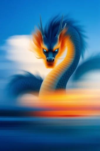 Kinetic Luminous Blur style reference image — abstract light streaks