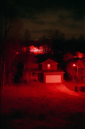 Nocturnal Crimson Infrared style AI image example 4
