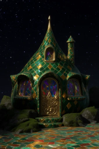 Celestial Gilded Mysticism style AI image example 4