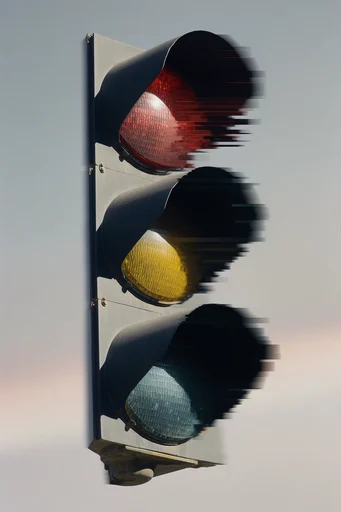 Minimalist Glitch Synthesis style reference image — digital glitch art