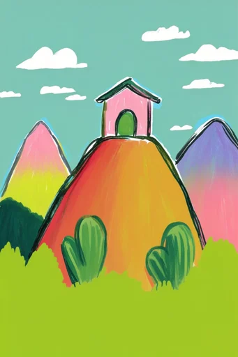 Neon Whimsical Pop style reference image — bold black outlines