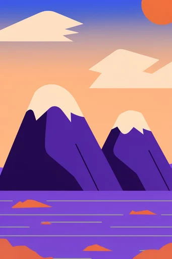 Vibrant Geometric Vectorism style reference image — flat vector illustration