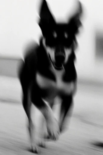 Spectral Kinetic Noir style reference image — minimalist kinetic composition