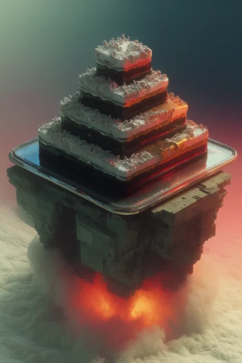 Volcanic Brutalist Abyss style reference image — dramatic low-key lighting