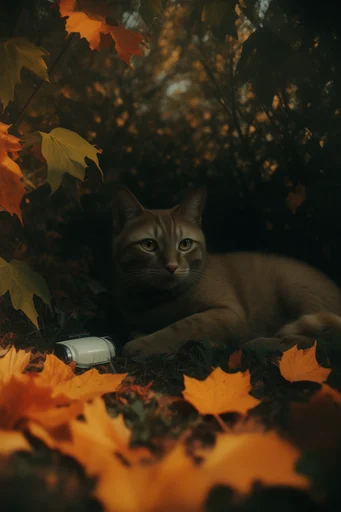 Cinematic Overgrown Wilderness style reference image — chiaroscuro