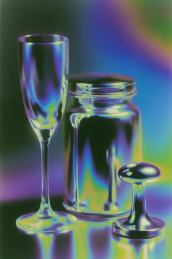 Chromatic Thermal Mirage style reference image — thermal heat-map palette