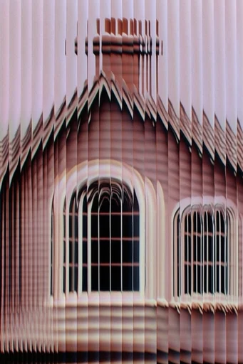 Fragmented Optical Surrealism style reference image — rhythmic tactile texture