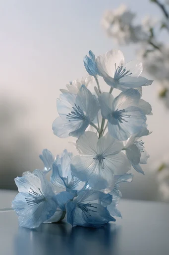 Ethereal Blue Minimalism style reference image — ethereal blue palette
