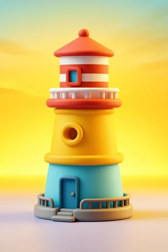 Surreal Clay Pop style reference image — high-contrast lighting