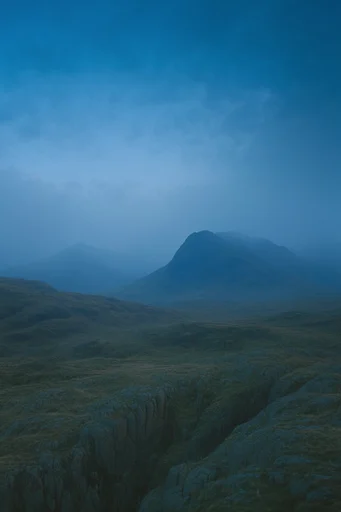 Spectral Twilight Surrealism style reference image — long exposure photography