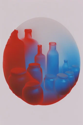Chromatic Thermal Surrealism style reference image — saturated chromatic gradient