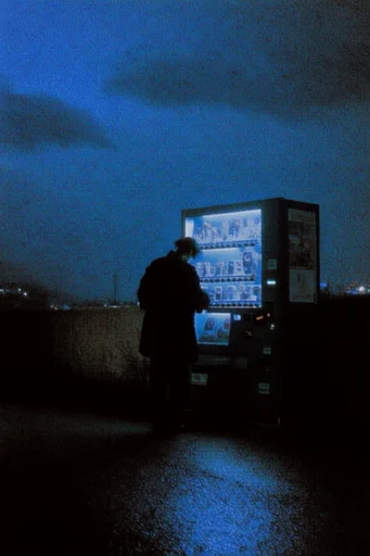 Nocturnal Digital Noir style reference image — high-contrast silhouettes