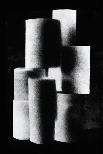 Stark Analog Noise style reference image — heavy analog grain